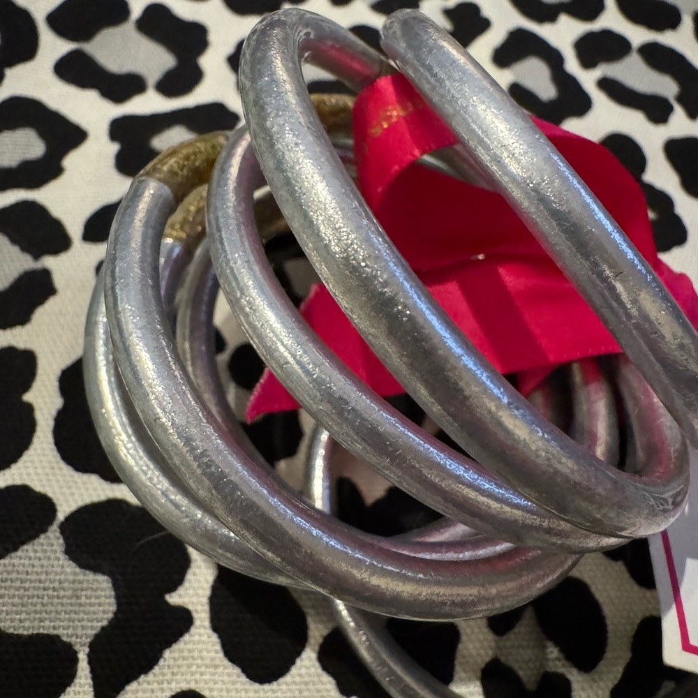 BuDhaGirl Silver Coil Bracelet with